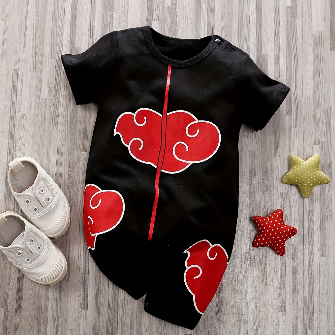 Lucky Cloud Graphic Romper Infant Jumpsuit
