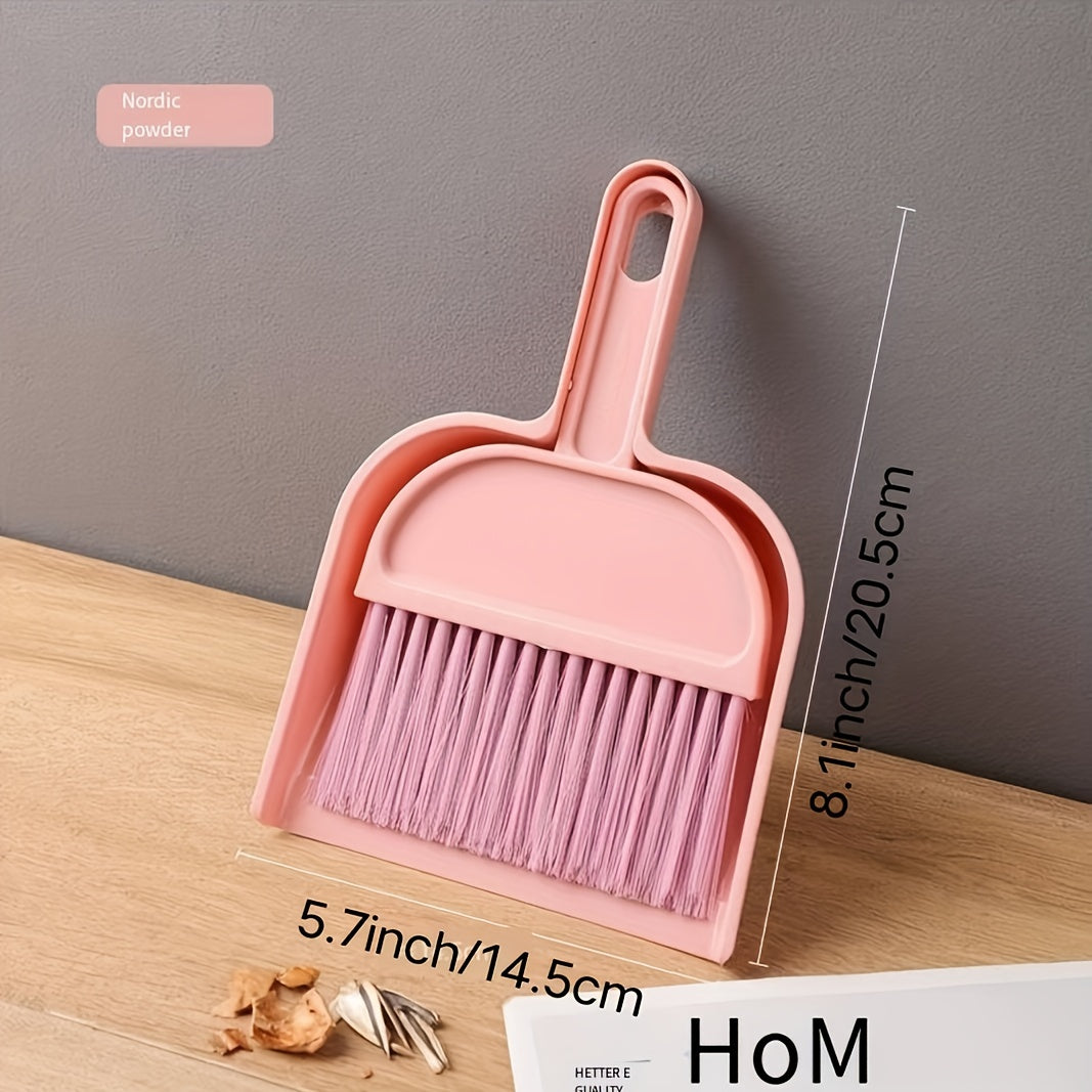 Mini Broom & Dustpan Set - Desktop Cleaning & Quick Cleanups
