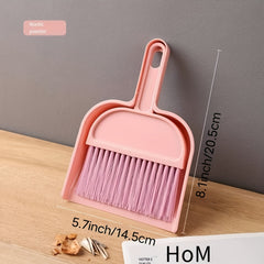 Mini Broom & Dustpan Set - Desktop Cleaning & Quick Cleanups