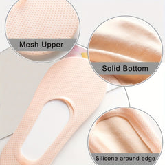 4 Pairs Solid Ankle Socks Women's Stockings