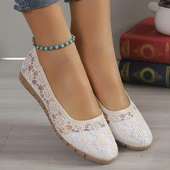 Women's Lace Flat Shoes & Slip On Walking Flats