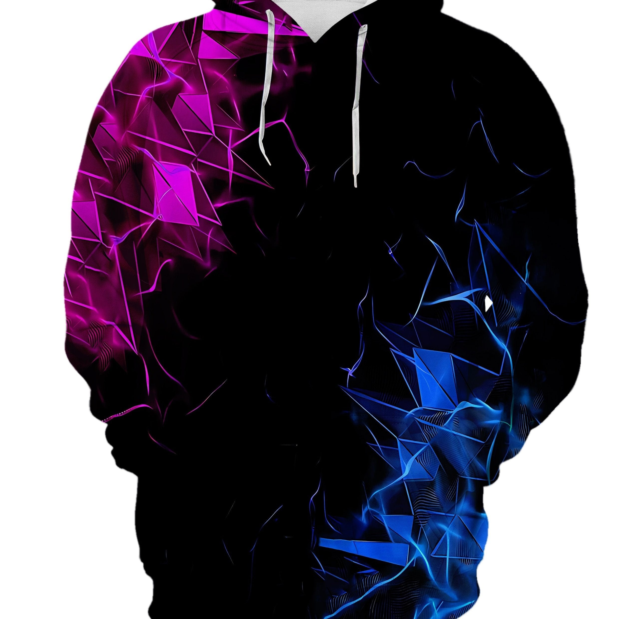 Men's Loose Fire Pattern Hoodie With Pockets - Stylish & Comfortable