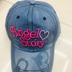 Y2K Letter Embroidery Baseball Cap Cotton Vintage Sports Hat Adjustable