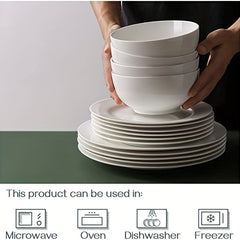 2pcs 15 24cm Ceramic Round Ramen Salad Bowl Set