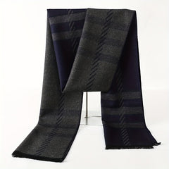 Men's Plaid Pattern Winter Scarf Gift