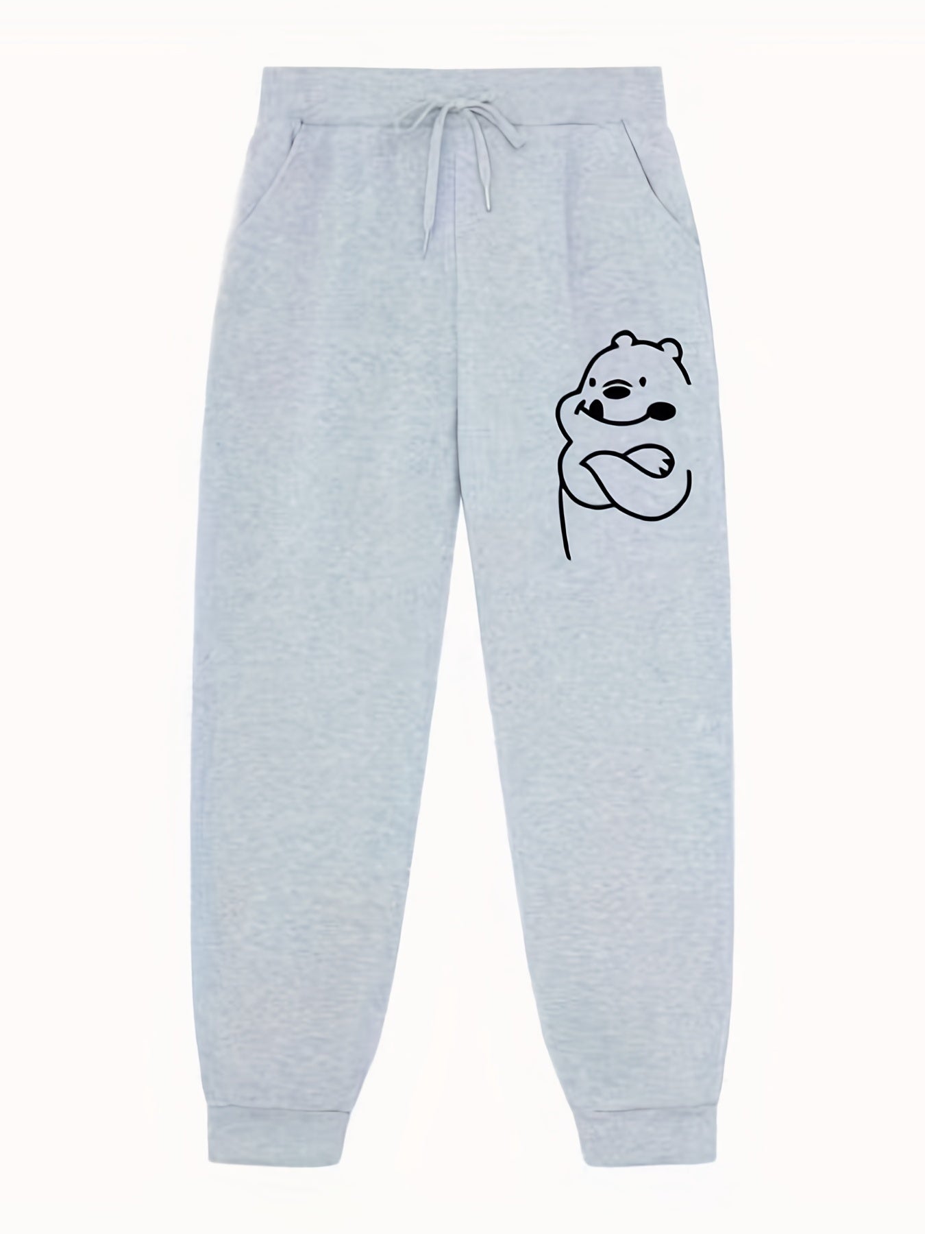 Cartoon Animal Pattern Joggers Men's Casual Loose Fit Pants