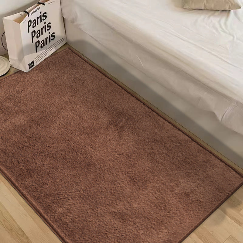 Brown Thickened Carpet for Living Room Coffee Table
