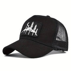 Forest Patch Mesh Trucker Hat Sunshade Baseball Cap Adjustable Dad Hats