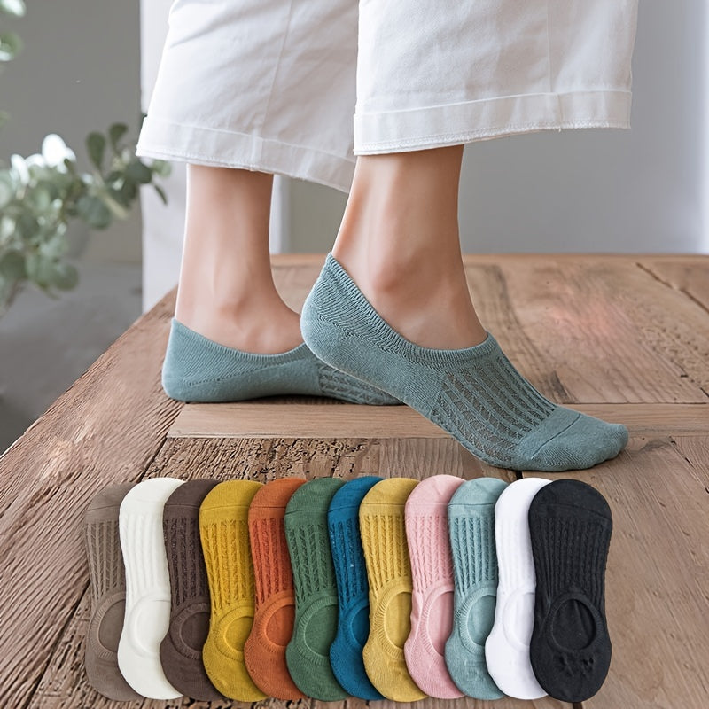 12 Pairs Breathable Low Cut Ankle Socks Women's Stocking