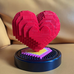 Heart-shaped Building Blocks Confession Gift