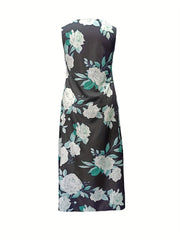 Floral Print Maxi Tank Dress