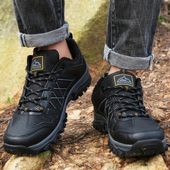 Men's Low Top Hiking Boots Comfortable Non Slip Lace Up Shoes