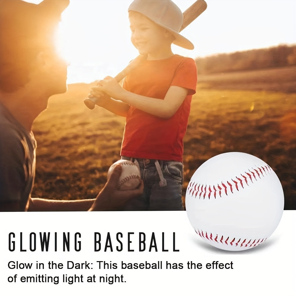1pc Glow In The Dark Baseball Luminous Baseball Sports Training Accessory
