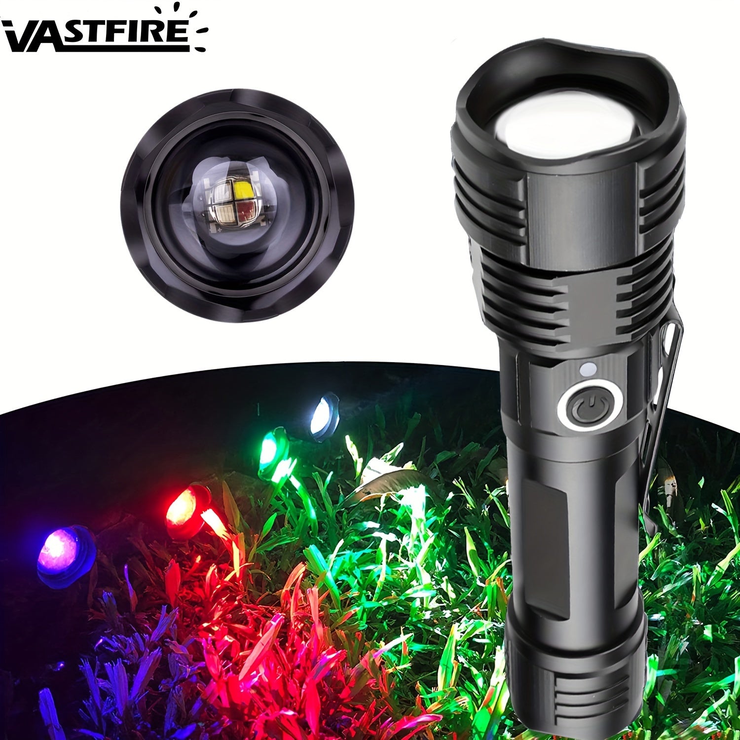 Rechargeable Green Red UV Flashlight for Pet Urine Detection