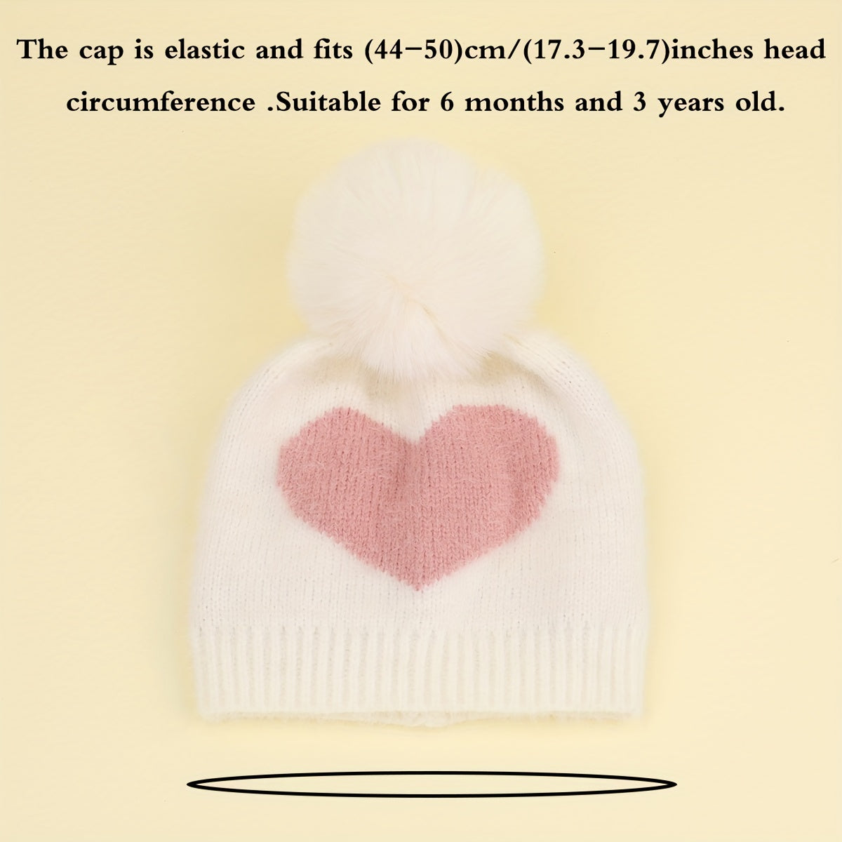 Lightweight Kids Knit Hat Women 6 Months-3 Years Washable
