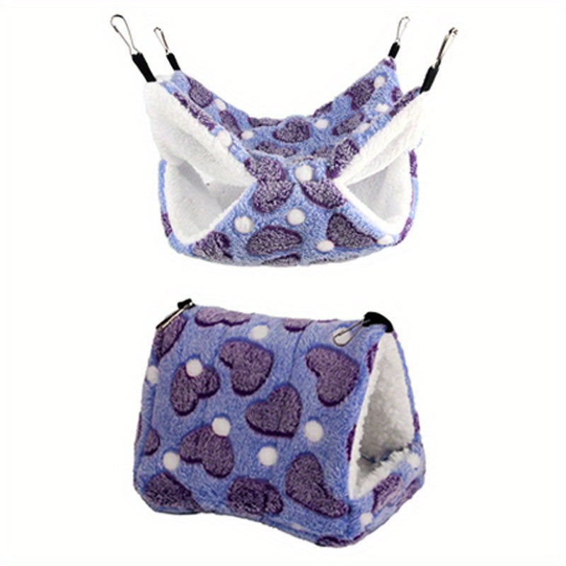 Cozy Double Layer Hammock Sleeping Bag for Small Pets