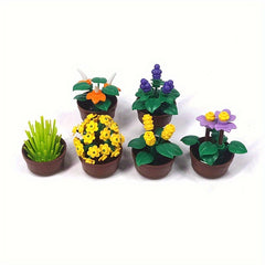 Gardening Plants Building Blocks Toys Leaves Flowers Home Decor