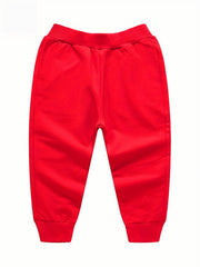 3pcs Boys Casual Active Sweatpants Breathable Jogger Sports Pants Kids Clothing