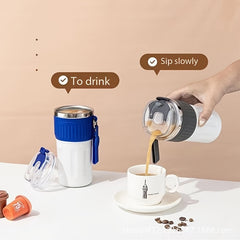 316 Stainless Steel Vacuum Coffee Cup 400ml Portable Leakproof Insulation Water