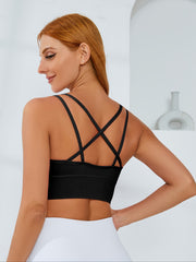 High Stretch Criss Cross Sports Bra for Women