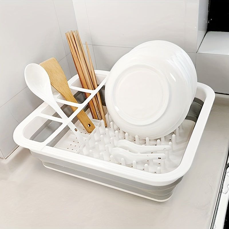 Collapsible Dish Drying Rack with Drainer Board