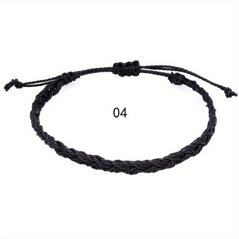 Girls Adjustable Braided Boho Style Bracelet Decorative Accessories