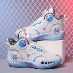 Boy's Rotating Buckle Basketball Shoes