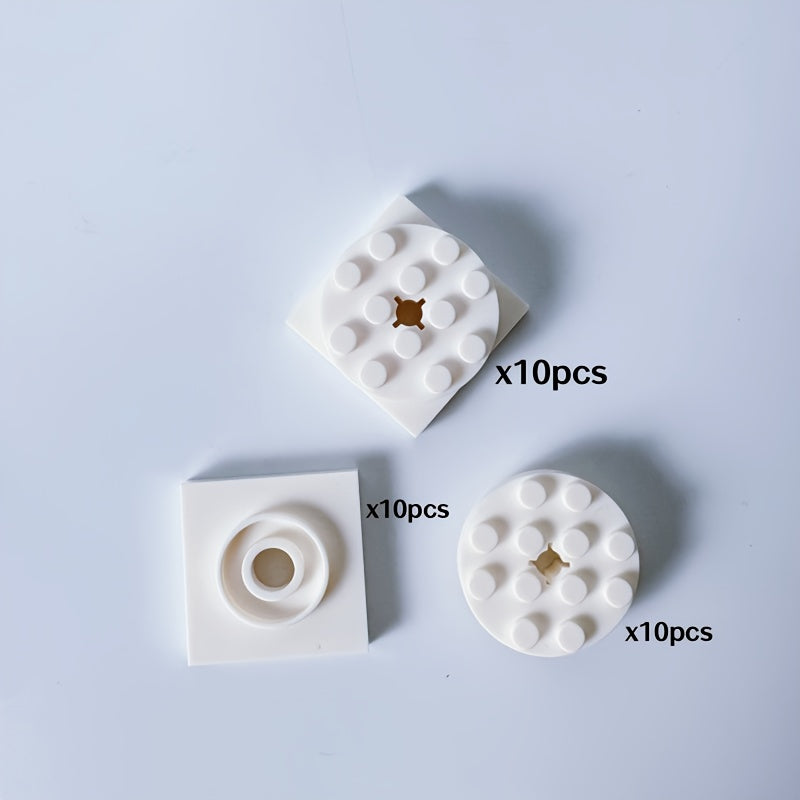 10pcs Rotatable 4x4 Turntable Base with Smooth Surface for Kids Educational Toy