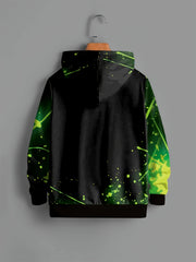 Cartoon Face 3D Print Kid's Hoodie Unisex Pullover
