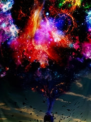 Men's Galaxy Tee Top for Summer Outdoor Fathers
