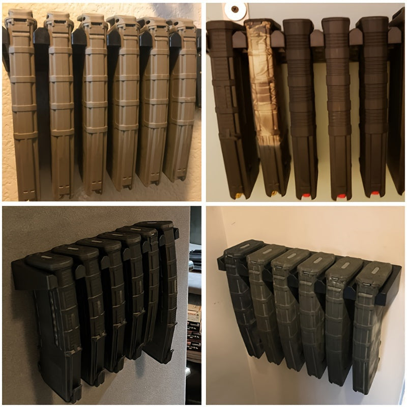 6 Slot AR 15 Pendant ABS 6X Standard PMAG Wall Mount Rack Magazine Holder