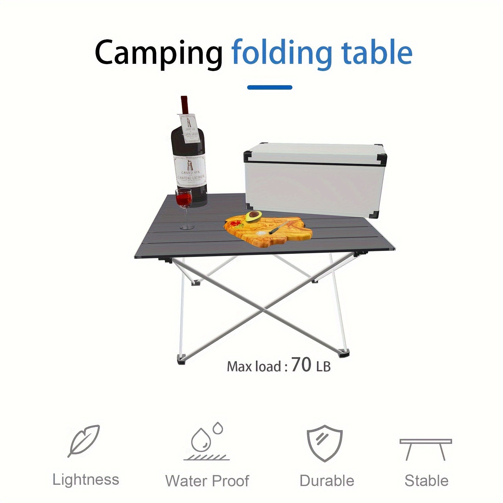 Folding Camping Table with Carry Bag for Outdoor Activities