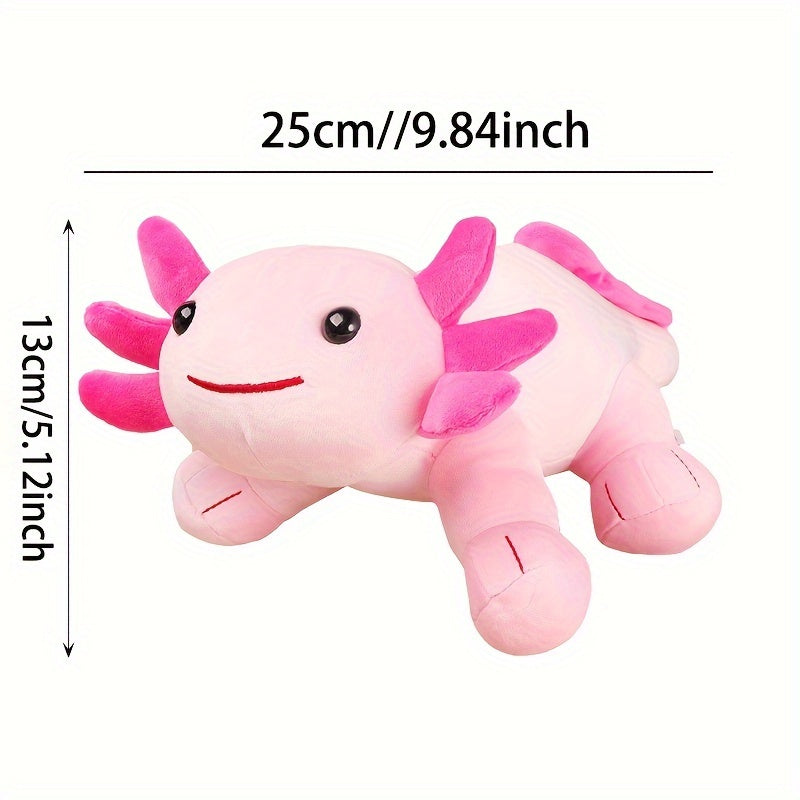63 Inch Cartoon Axolotl Stuffed Toy Hexagonal Dinosaur Fish Stuffed Toy