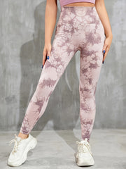 Tie Dye High Waist Seamless Yoga Pants High Stretch