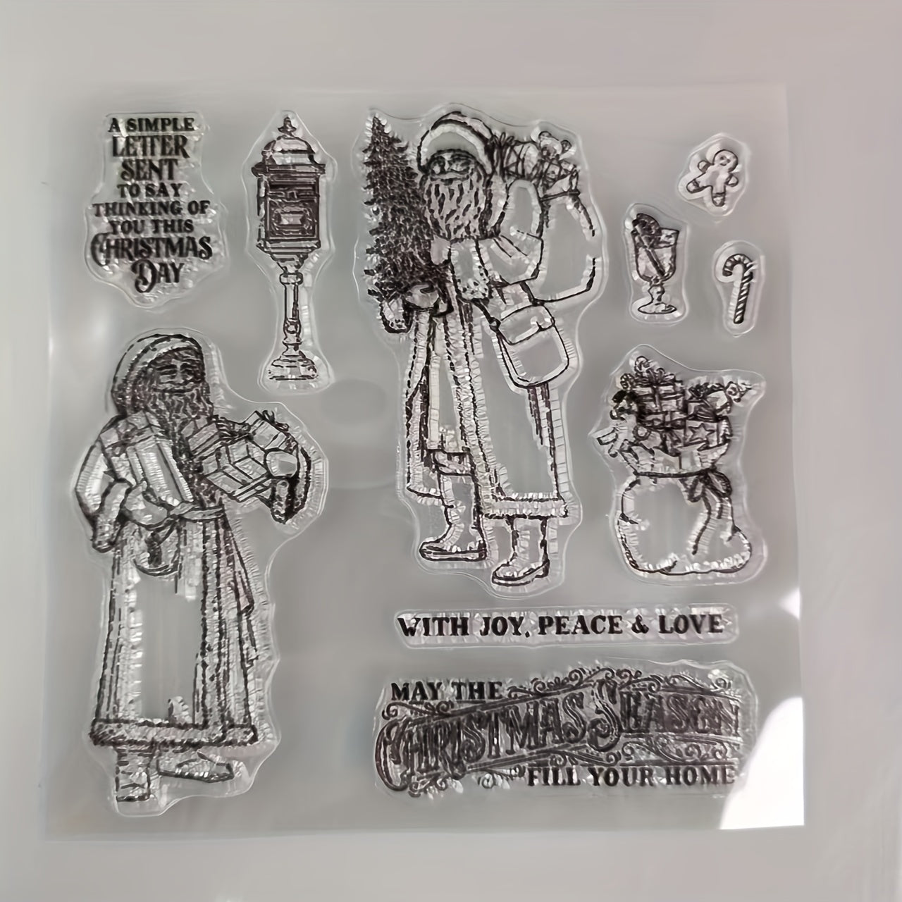 Christmas Santa Claus Metal Cutting Dies And Stamps Scrapbook DIY Stencils