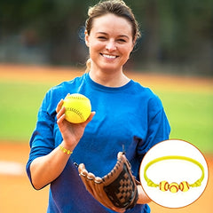 Adjustable Softball Charm Bracelet for Softball Fans