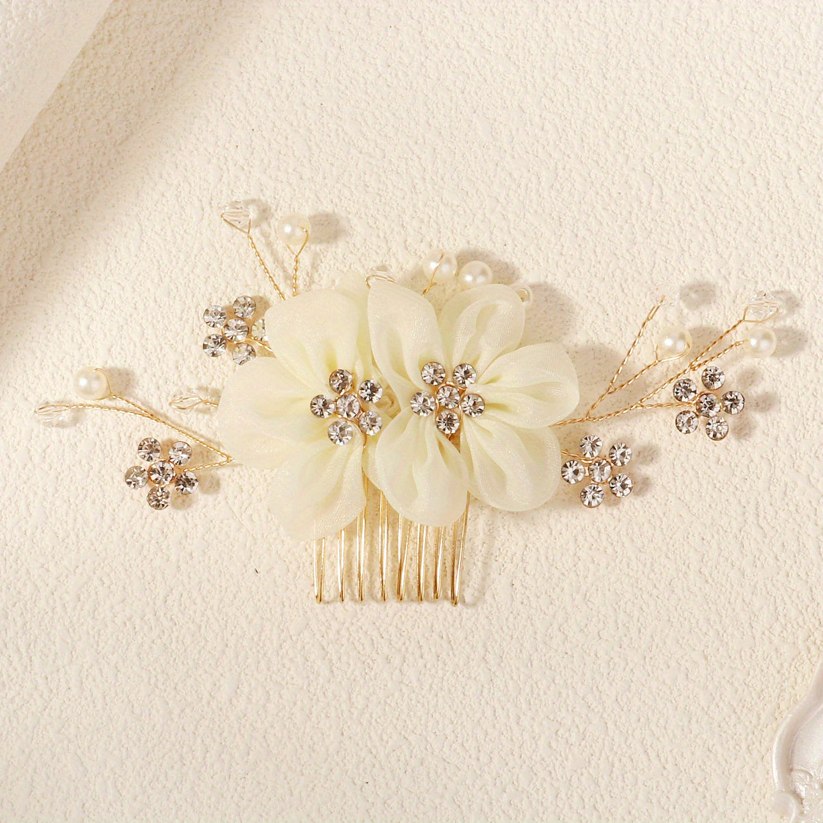 Chinese Style Floral Hair Comb for Brides