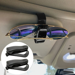 2pcs Universal Sunglasses Clips Car Visor Glasses Card Holder Auto Accessories