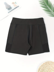 High Rise Mesh Fitness Shorts