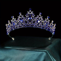 Bridal Crown Crystal Alloy Crown Head Jewelry Baroque Style Hair Band