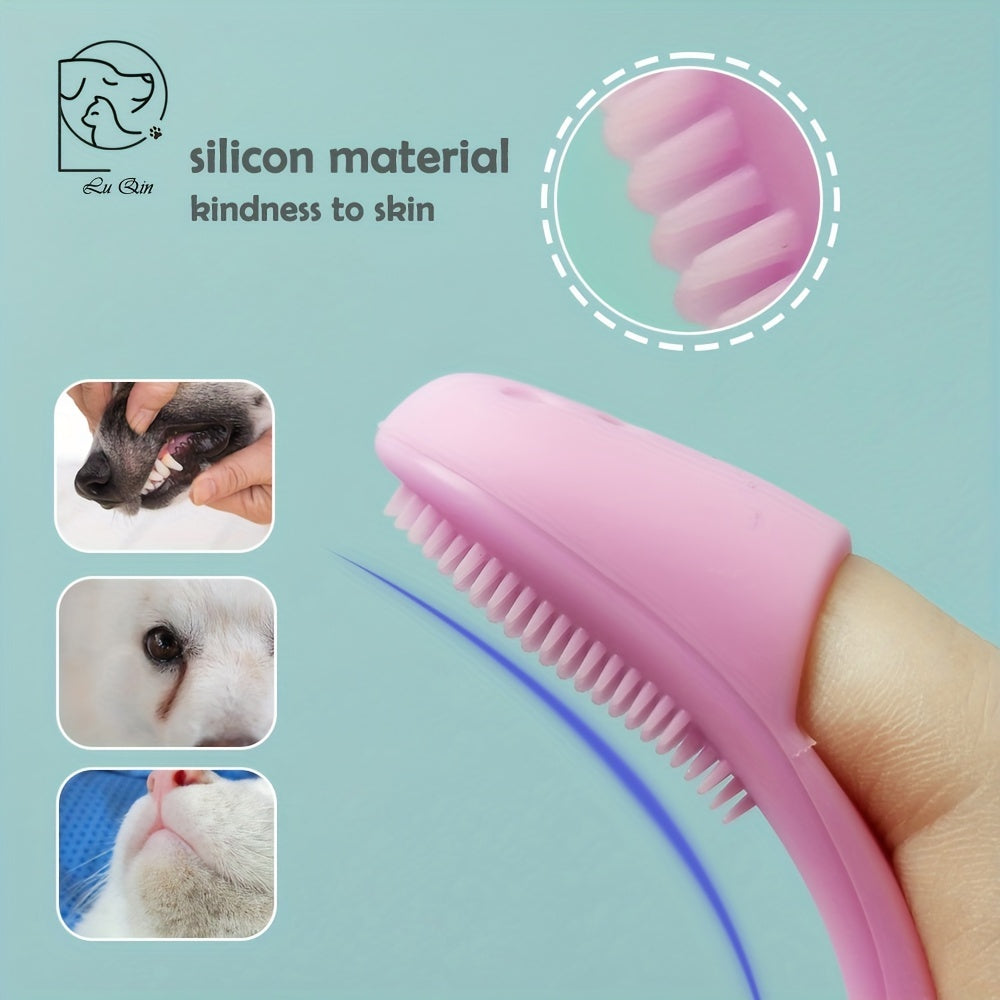 Soft Silicone Pet Finger Brush Dog Teeth Cleaning Brush
