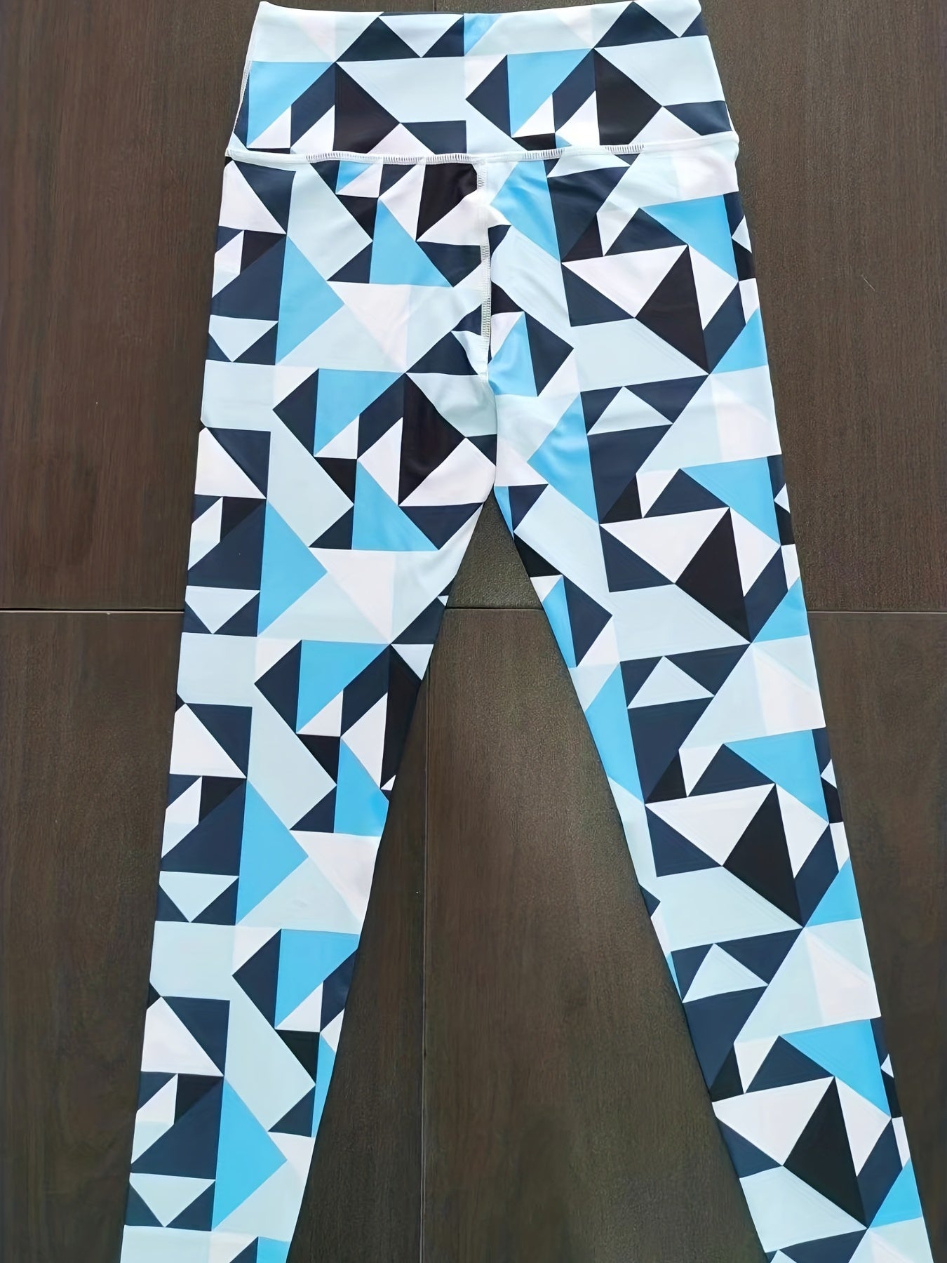 Geometric Printed Leggings Sports Fitness Yoga Running Trousers
