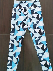Geometric Printed Leggings Sports Fitness Yoga Running Trousers