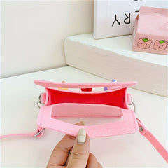Kids Toddlers Messenger Bag 3D Cartoon Fruit Portable Candy Coin Purse