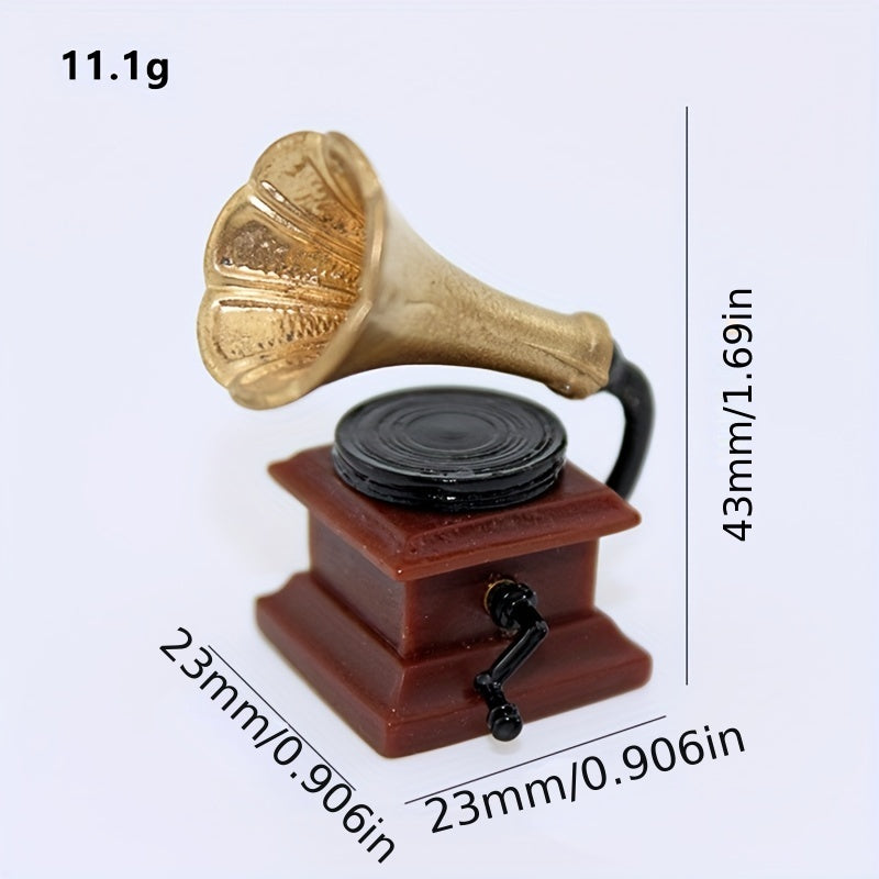 Mini Phonograph Dollhouse Accessory