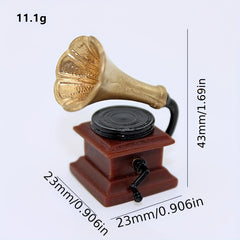 Mini Phonograph Dollhouse Accessory