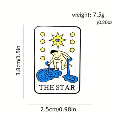 Star & Nude Alloy Brooch for Clothes Bags Jackets