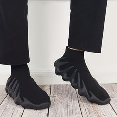 Men's Breathable Mesh Slip On Sock Shoes Lightweight Anti Skid Sneakers