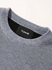 Men's Stretch Thermal Round Neck Sweater for Autumn Winter