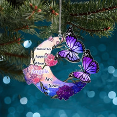 Alphabet Moon Butterfly Car Interior Pendant Home Wall Hanging